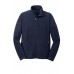 Navy Eddie Bauer® Full-Zip Microfleece Jacket With Left Chest Embroidery