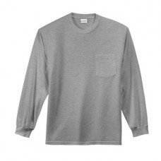 Port & Company® - Long Sleeve Essential T-Shirt with Pocket