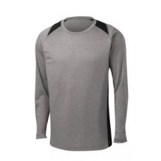 Sport-Tek® Long Sleeve Heather Colorblock Contender™ Tee